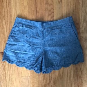 LOFT CHAMBRAY SHORTS